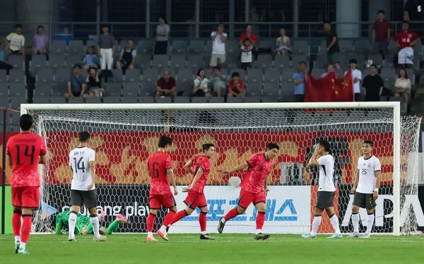 0-3不敌韩国，国足遭遇六