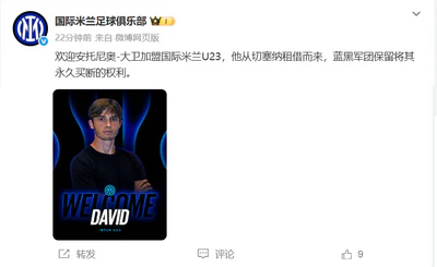 意丙新飞翼，国米再囤未来之星