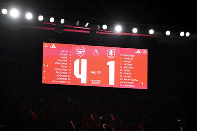 枪手火力全开！阿森纳4比1大胜维拉，终结对手11连胜