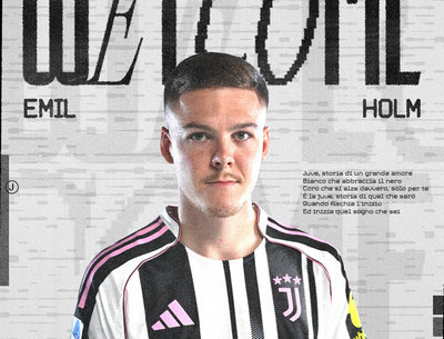 官方：尤文租借博洛尼亚后卫霍尔姆，含买断选项